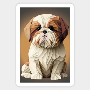 Super Cute Shih Tzu Portrait Sticker